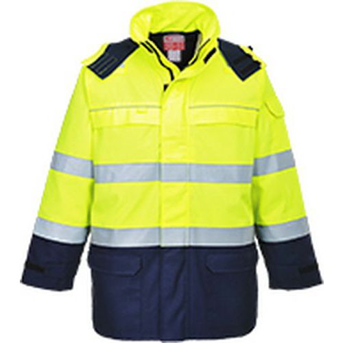 Bunda Bizflame Multi Arc Hi-Vis, modr/lut, vel. M