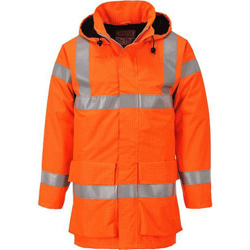 Bunda Bizflame Rain Hi-Vis Multi Lite, oranov, vel. XXL