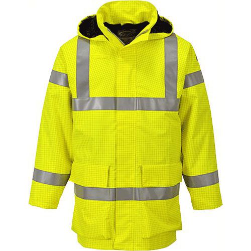 Bunda Bizflame Rain Hi-Vis Multi Lite, lut, vel. XL