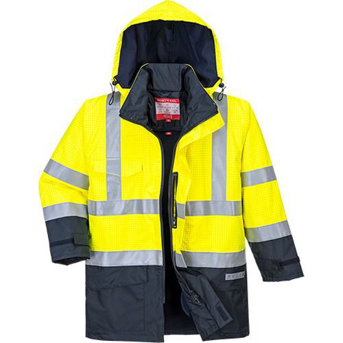 Bunda Bizflame Rain Hi-Vis Multi-Protection, modr/lut, vel. M