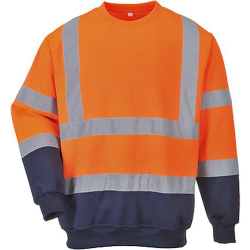 Reflexn mikina Hi-Vis, oranov/modr, vel. XL