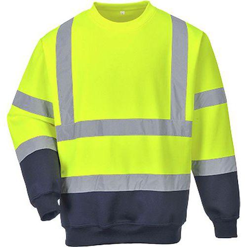 Reflexn mikina Hi-Vis, lut/modr, vel. XXL