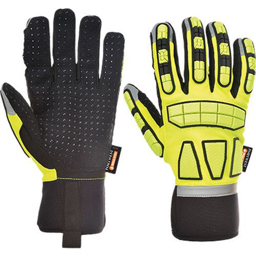 Zateplen rukavice Safety Impact, lut, vel. XL