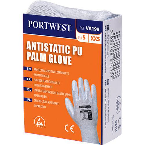 Antistatick rukavice PU dla pro vdejn automat, ed, vel. XL