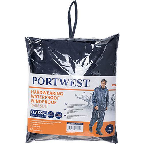 Portwest Oděv do deště Essentials (dvoudílný oděv), modrá, vel. L