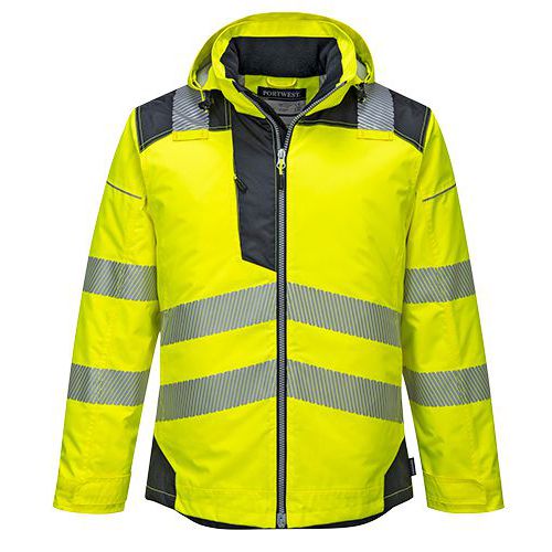 Reflexn nepromokav bunda PW3 Hi-Vis, ern/lut, vel. 6XL