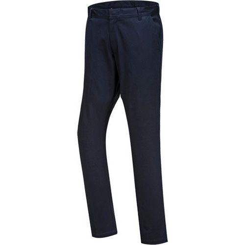 Kalhoty Stretch Slim Chino, tmav modr, zkrcen, vel. 42