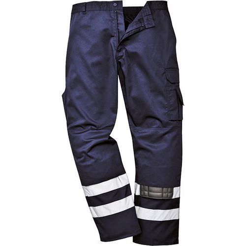 Kalhoty Iona Safety, modr, prodlouen, vel. L