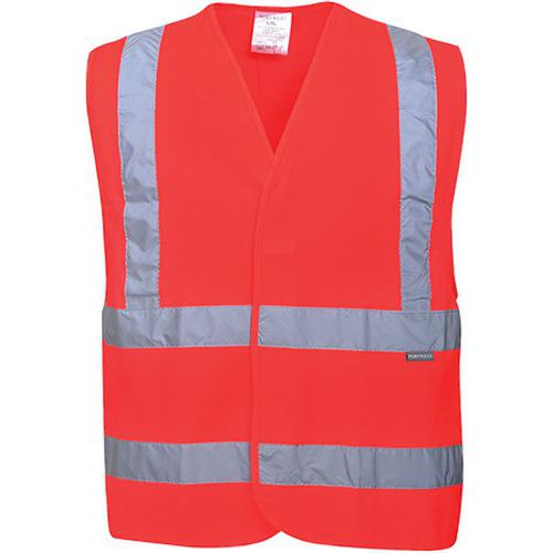 Reflexn vesta Two Band Brace Hi-Vis, erven, vel. XXL - 3XL