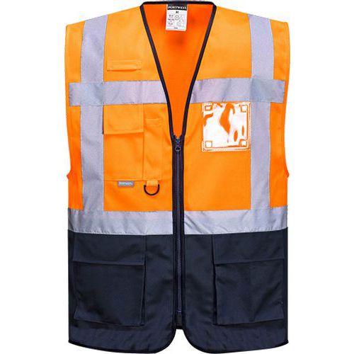 Reflexn vesta Warsaw Executive Hi-Vis, oranov/modr, vel. S