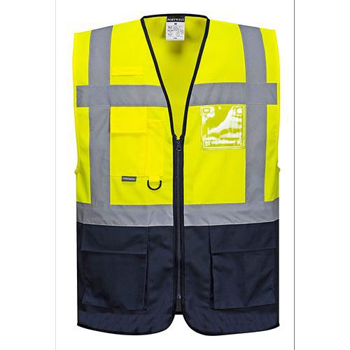 Reflexn vesta Warsaw Executive Hi-Vis, lut/tmav modr, vel.