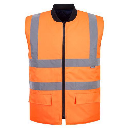 Reflexn oboustrann vesta Hi-Vis, oranov, vel. XL