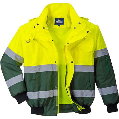 Reflexn bunda Bomber X Hi-Vis, lut/zelen, vel. XXL