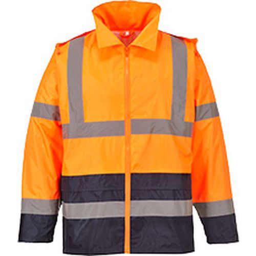 Bunda proti deti Hi-Vis Classic Contrast, oranov/modr, vel.