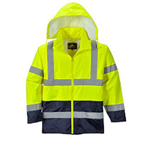 Bunda proti deti Hi-Vis Classic Contrast, lut/ern, vel. 3XL