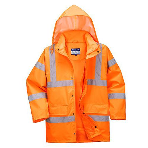 Reflexn bunda TOM Hi-Vis, oranov, vel. 3XL