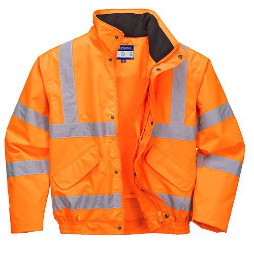 Reflexn bunda bomber Super Hi-Vis, oranov, vel. XL