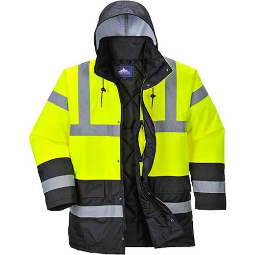 Reflexn nepromokav bunda Contrast Traffic Hi-Vis, lut/ern,