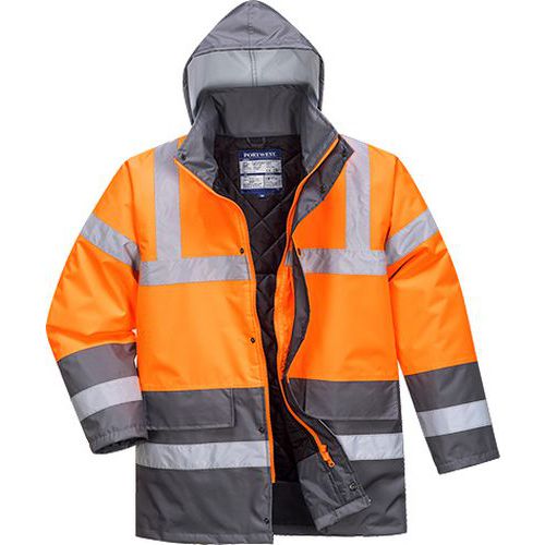 Reflexn nepromokav bunda Orange Traffic Hi-Vis, oranov/ed,