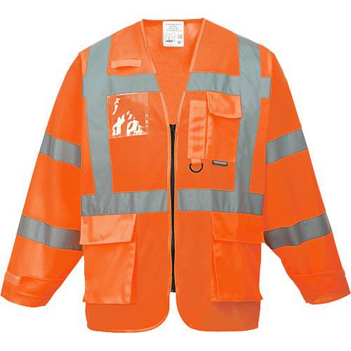 Reflexn manaersk blza Hi-Vis, oranov, vel. 3XL