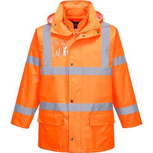 Reflexn nepromokav bunda Essential Hi-Vis 5v1, oranov, vel.