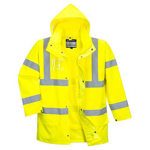 Reflexn nepromokav bunda Essential Hi-Vis 5v1, lut, vel. 3XL