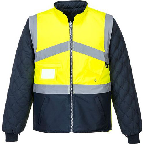 Reflexn bunda Weave Hi-Vis, lut/modr, vel. XXL