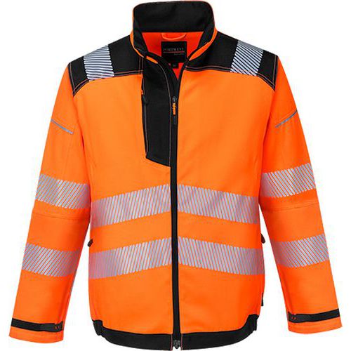 Reflexn bunda PW3 Hi-Vis, oranov/ern, vel. L