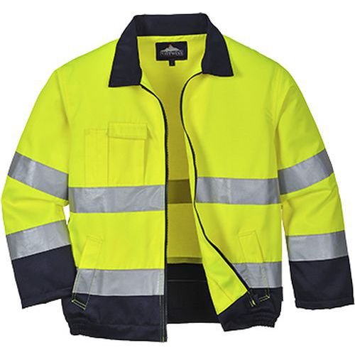 Reflexn bunda Madrid Hi-Vis, lut/modr, vel. 3XL