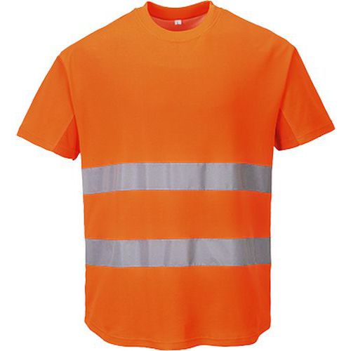 Reflexn triko s krtkm rukvem Mesh Hi-Vis, oranov, vel. M