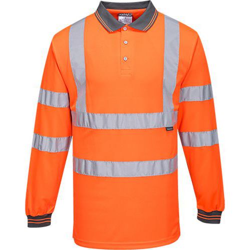 Reflexn polokoile s dlouhm rukvem Hi-Vis, oranov, vel. XL