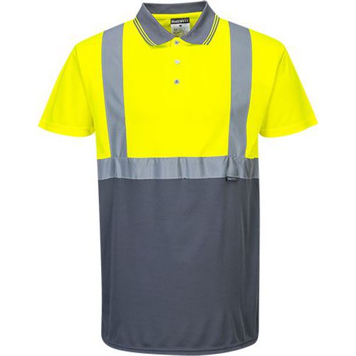 Reflexn polokoile s krtkm rukvem Two-Tone Hi-Vis, lut/ed