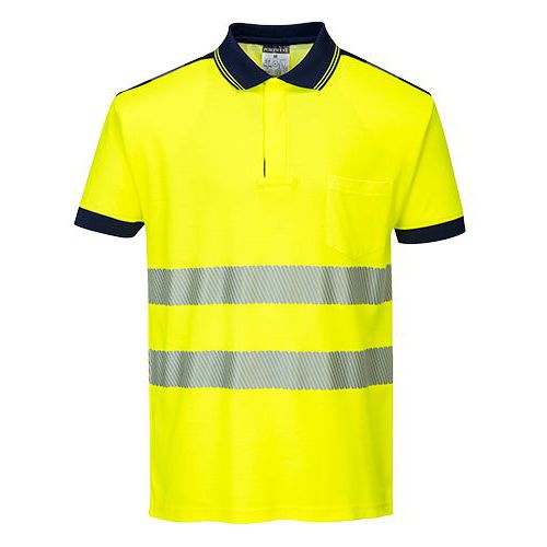 Reflexn polokoile s krtkm rukvem PW3 Hi-Vis, lut/modr, v