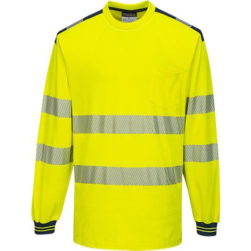 Reflexn triko s dlouhm rukvem PW3 Hi-Vis, lut/modr, vel.