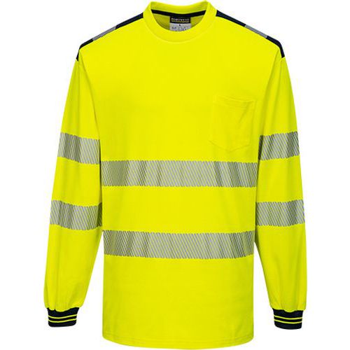 Reflexn triko s dlouhm rukvem PW3 Hi-Vis, lut/ern, vel.