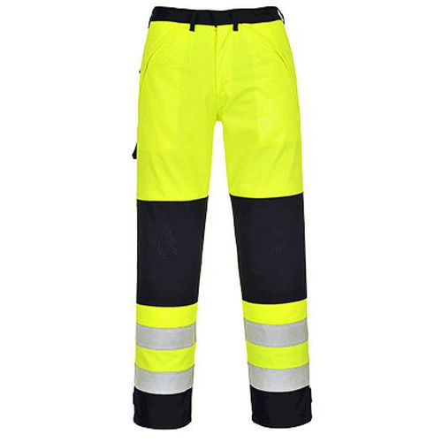 Kalhoty Hi-Vis Multi-Norm, modr/lut, vel. XL