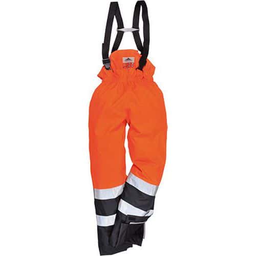Kalhoty Hi-Vis Multi-Protection, modr/oranov, vel. XL