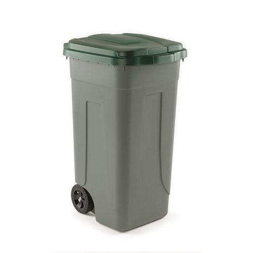 Plastov popelnice Cheriff na tdn odpad, 100 l, ed/zelen