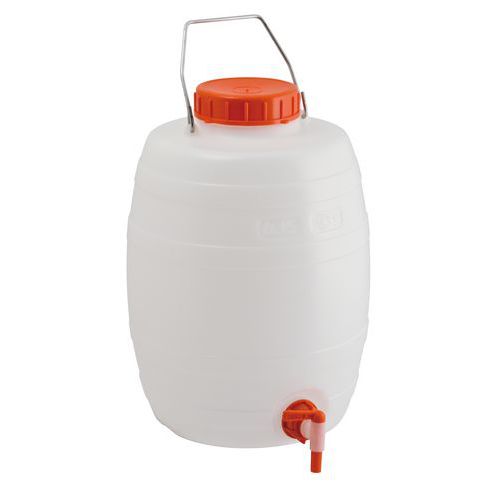 Plastov barel s kohoutkem, 15 l