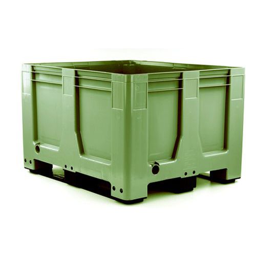 Paletov kontejner MaxiLog, 3 liiny, 610 l, zelen