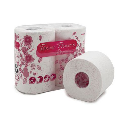 Toaletn papr Celtex Flowers Premium 3vrstvy, 300 trk, parf