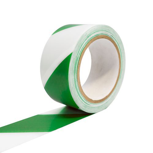 Podlahov pska C-tape, ka 50 mm, bl/zelen