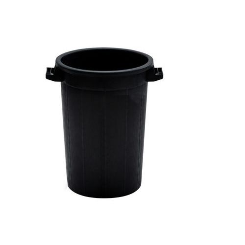 Plastov kulat kontejner, recyklovan HDPE, 75 l