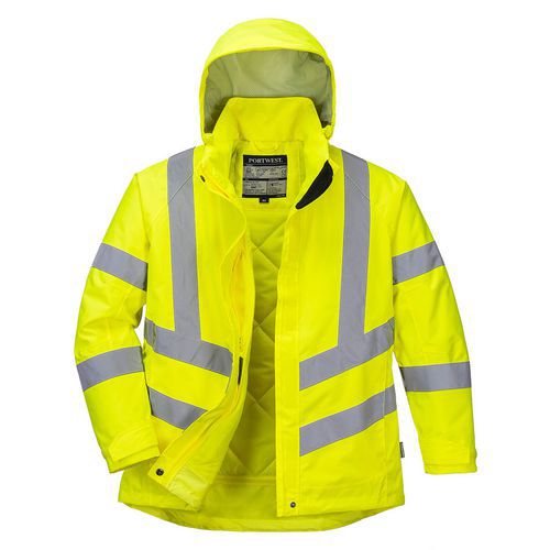 Dmsk zimn bunda Hi-Vis, lut, vel. XXL