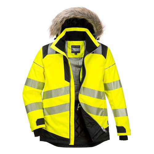 Zimn bunda PW3 Hi-Vis Parka, ern/lut, vel. M