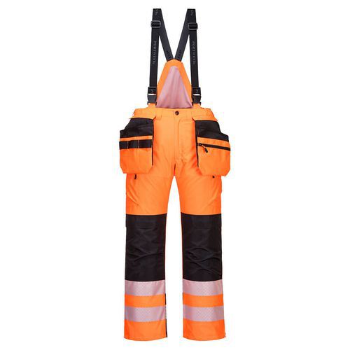 PW3 Hi-Vis zimn kalhoty, ern/oranov, normln, vel. XXL