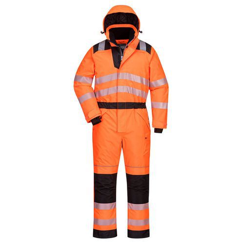 Zimn kombinza PW3 Hi-Vis, ern/oranov, normln, vel. XXXL