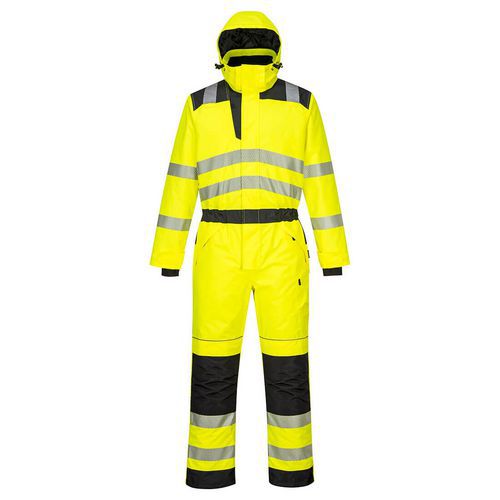 Zimn kombinza PW3 Hi-Vis, ern/lut, normln, vel. XL