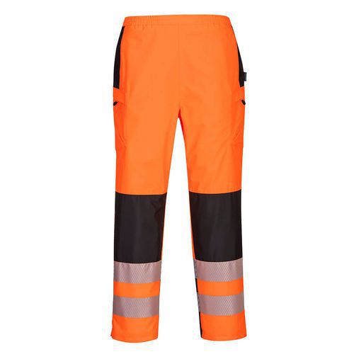 Dmsk kalhoty do det PW3 Hi-Vis, ern/oranov, vel. XS