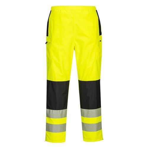 Dmsk kalhoty do det PW3 Hi-Vis, ern/lut, vel. XXL